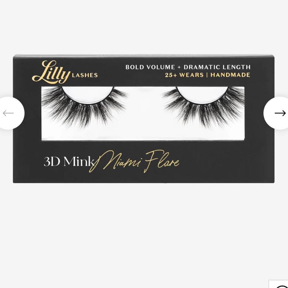 NEW Lilly Lashes 3D Mink Miami Flare Black